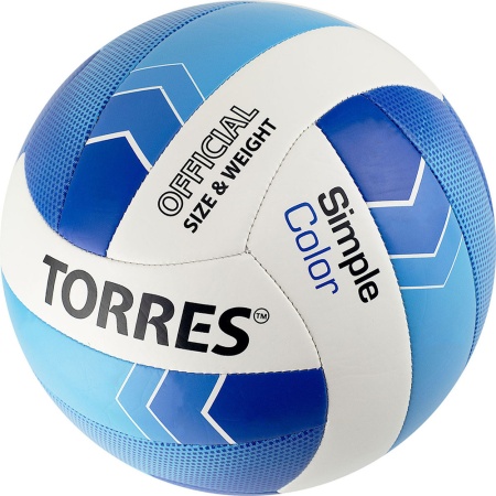 Купить Мяч волейбольный Torres Simple Color любительский р.5 в Калачинске 